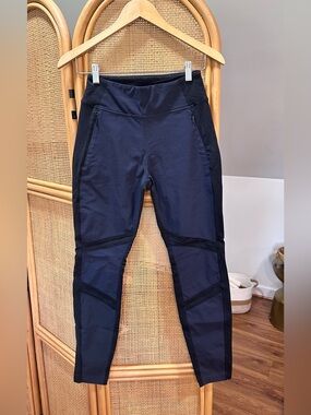 Athleta Black and Navy Hiking Leggings